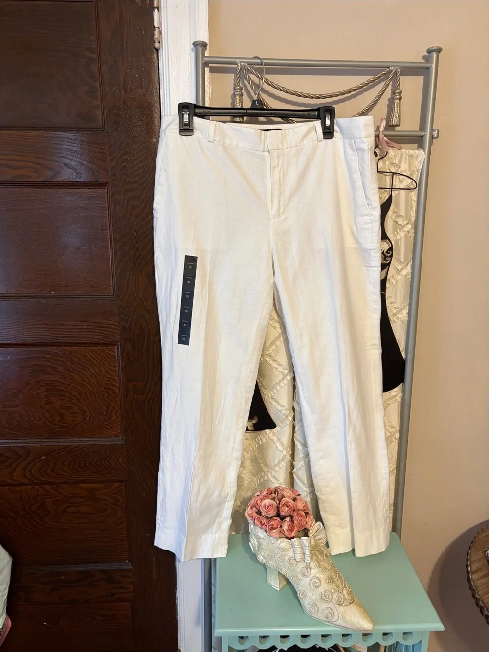 Banana Republic women’s white linen size 10 pants NWT